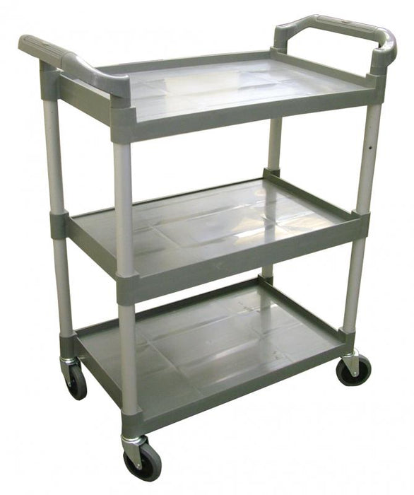 OMCAN Gray Plastic Bussing Cart with 16″ x 24.75″ tray size