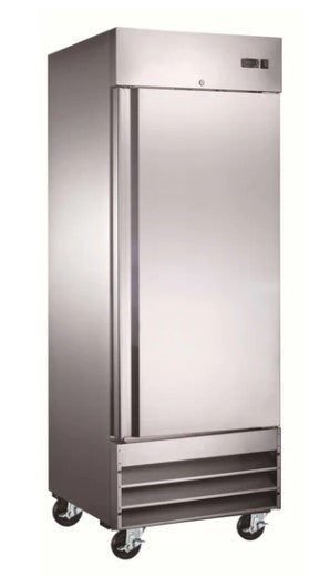 Canco SSR-340 Single Solid Door 25" Wide Stainless Steel Refrigerator