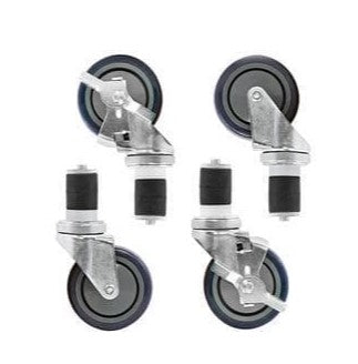 Omega 4" Casters For Stainless Steel Tables (Full Set)