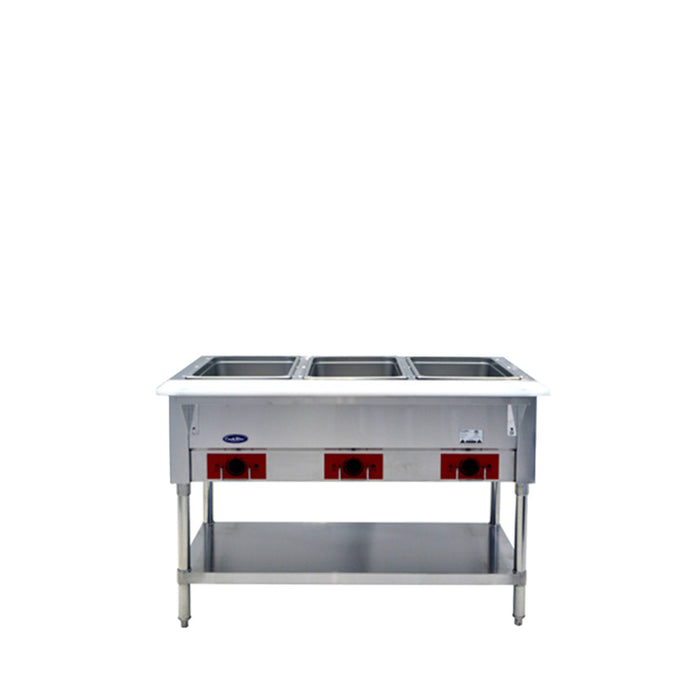 CookRite CSTEA-3C, 44" Electric Steam Table, 3 Pan Capacity, 1.5 kW