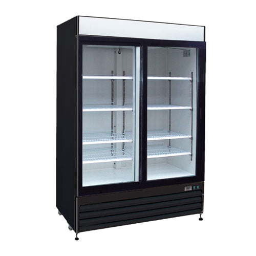 EFI C2Z-54GDVC 2 Swing Door Glass Refrigerator Merchandiser
