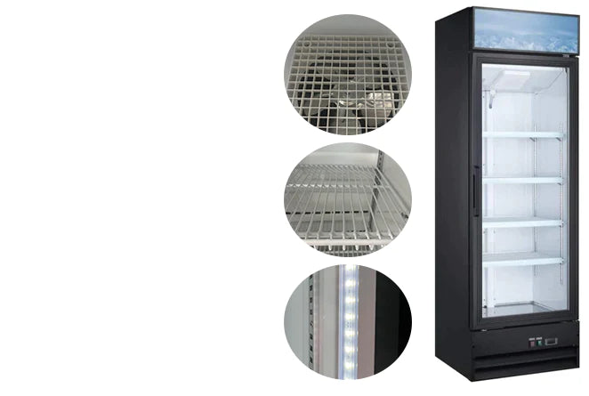 Canco MR-258 21.5" Single Door Display Refrigerator