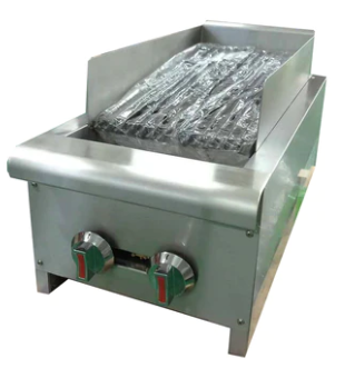 Canco GCB-14L Natural Gas/Propane 14" Lava Rock Heavy Duty Charbroiler (40,000 BTUs)