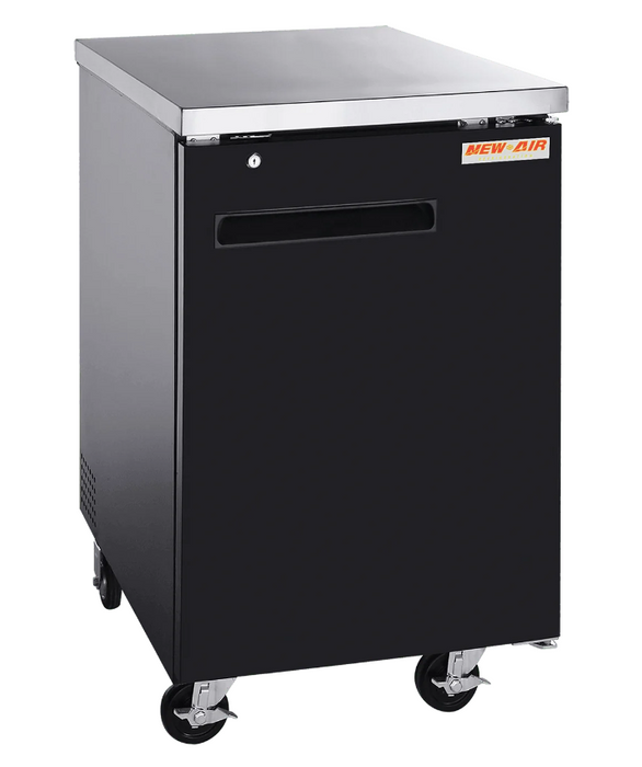 New Air NBB-23-SB 23.5" Refrigerated Back Bar Cooler with Solid Door