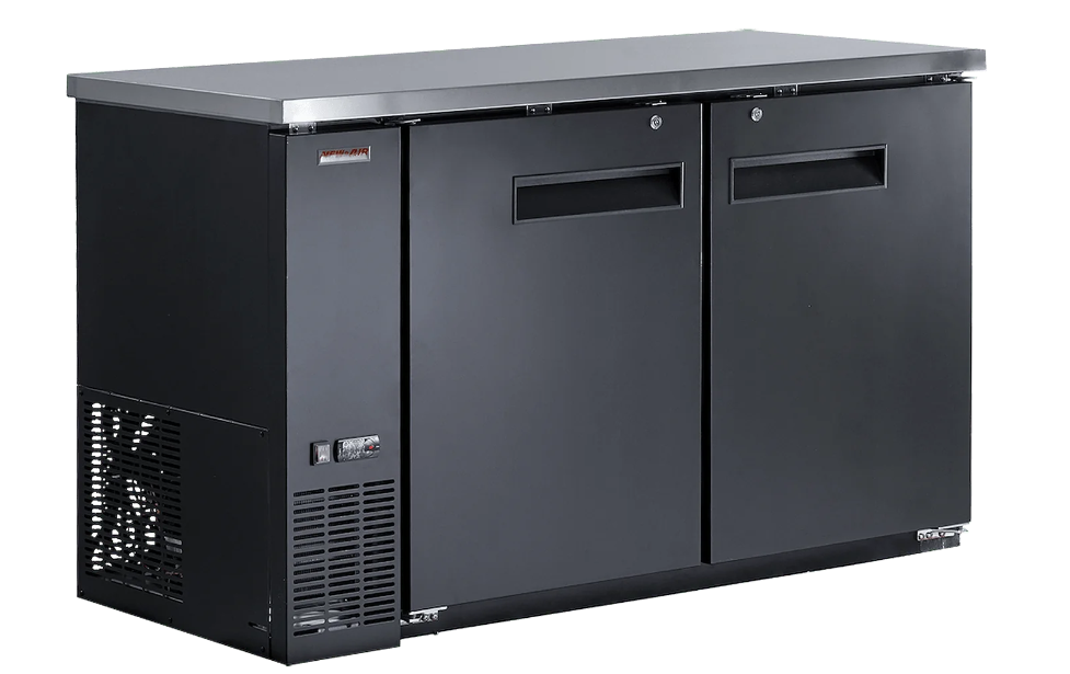 New Air NBB-60-SB 59" 2 Solid Door Back Bar Cooler