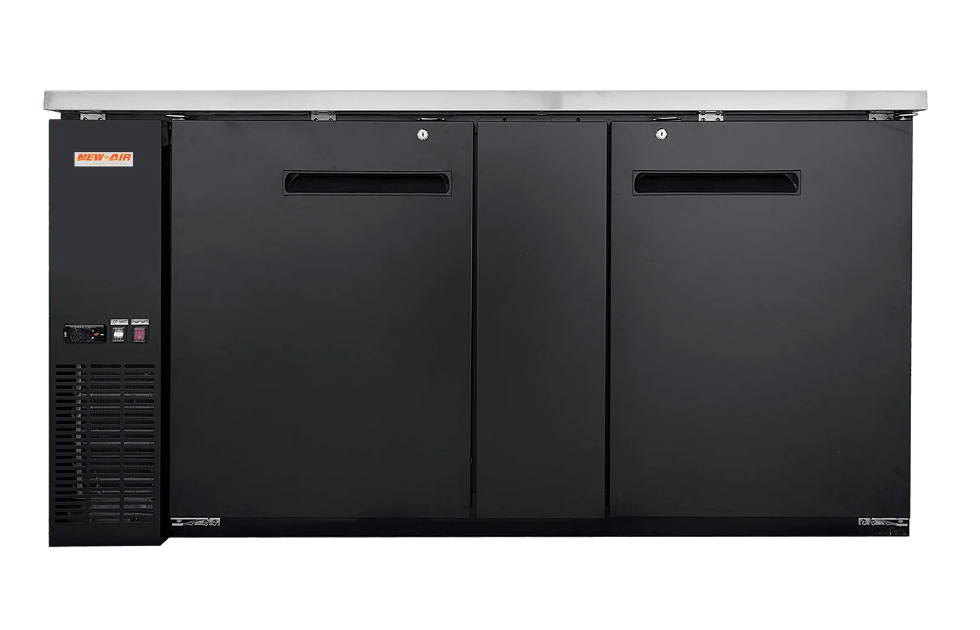 New Air NBB-72-SB 72" 2 Solid Door Back Bar Cooler