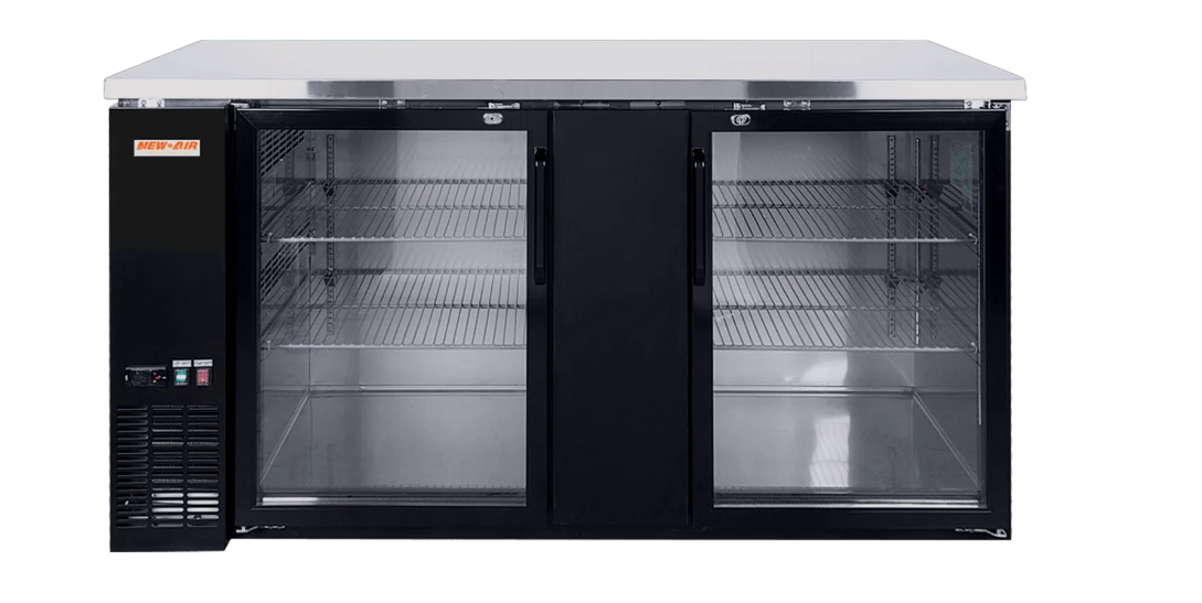 New Air NBB-72-SG 72" Back Bar Cooler with Glass Doors