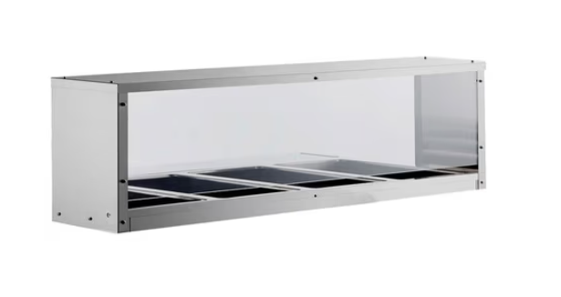 CookRite CSTEA-4C, 58" Electric Steam Table, 4 Pan Capacity, 2 kW