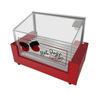 Omega ZHG-07 Hot Dog Roller - 7 Rollers, 18 Hot Dog Capacity