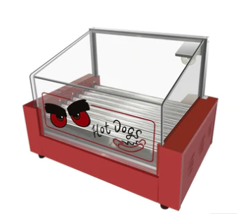 Omega ZHG-09 Hot Dog Roller - 9 Rollers, 24 Hot Dog Capacity