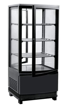 Canco RT-78L-2R 17" Counter Top Four Sided Glass Door Display Refrigerator