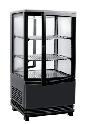 Canco RT-58L-2R 17" Counter Top Four Sided Glass Door Display Refrigerator
