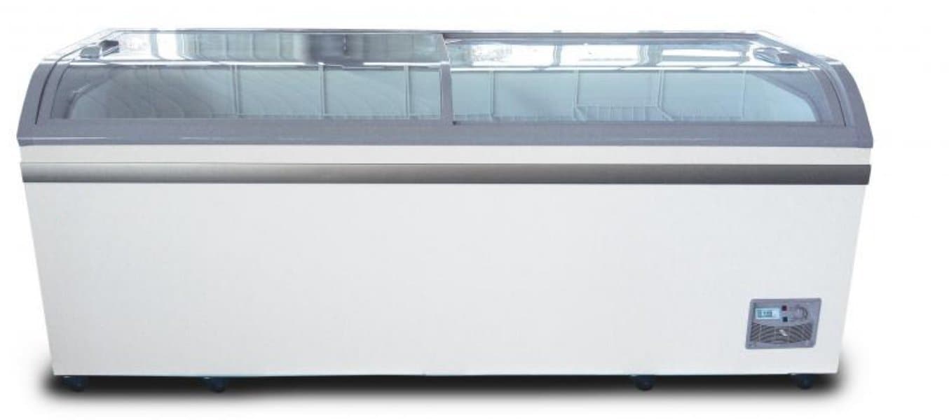 Coolasonic 700Y Double Door 79" Display Chest Freezer/Refrigerator