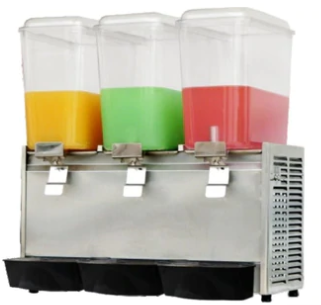 Suttonaire LP18X3 Triple Container 54 Liter (18L per Container) Refrigerated Juice Dispenser