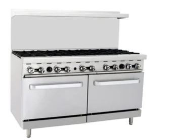 Omega ATO-10B Natural Gas 10 Burner Stove Top Range