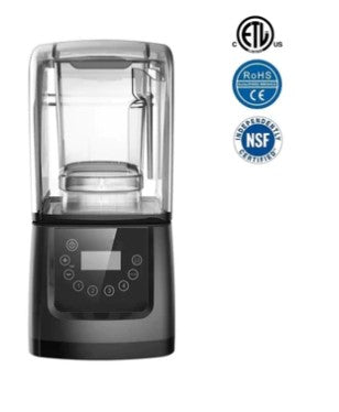 Omega HS-S340 Commercial Blender with Digital Controls & Sound Enclosure - 50 Oz/1.5L, 2.5 HP