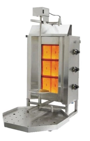 Omega GD3 Natural Gas/Propane 3 Burner Shawarma/Doner Broiler