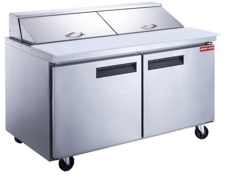 New Air NPT-060-SA - 60" Refrigerated Prep Table with Two Doors