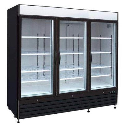 New Air NGF-182-H - 78" Triple Glass Door Display Freezer - 64 Cu. Ft.