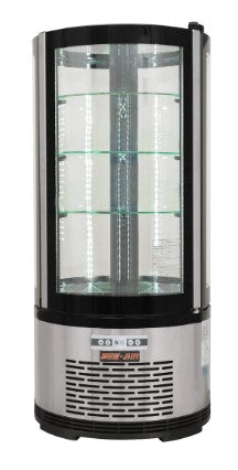 New Air NDC-010-RD - 19" Countertop Full Service Refrigerated Display Case - 3 Cu. Ft.