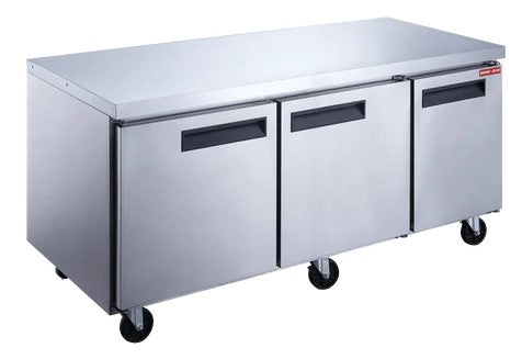 New Air NUF-072-SS - 72'' Undercounter Freezer - 19 Cu. Ft.