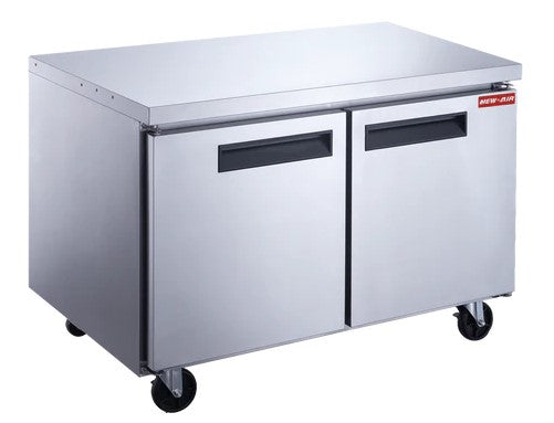 New Air NUF-048-SS - 48'' Undercounter Freezer - 12 Cu. Ft.