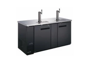 Canco KR-2869S Commercial 72" Double Swing Solid Door Keg Cooler