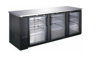 Canco BB-2890G Commercial 90" Double Glass Door Back Bar Cooler
