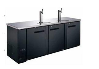 Canco KR-2890S Commercial 93" Double Swing Solid Door Keg Cooler
