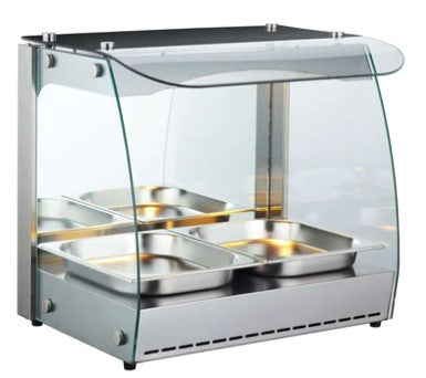 Canco RTR-1D Open Glass Display 22" Food Warmer