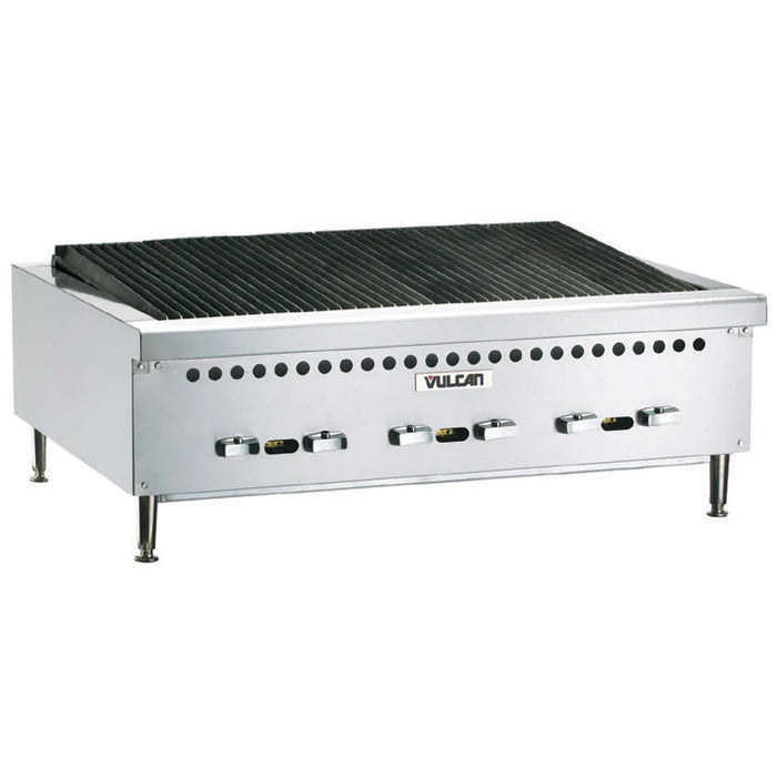 Vulcan VCRB36 Restaurant Series Countertop 36” Gas Charbroiler - 87,000 BTU/hr
