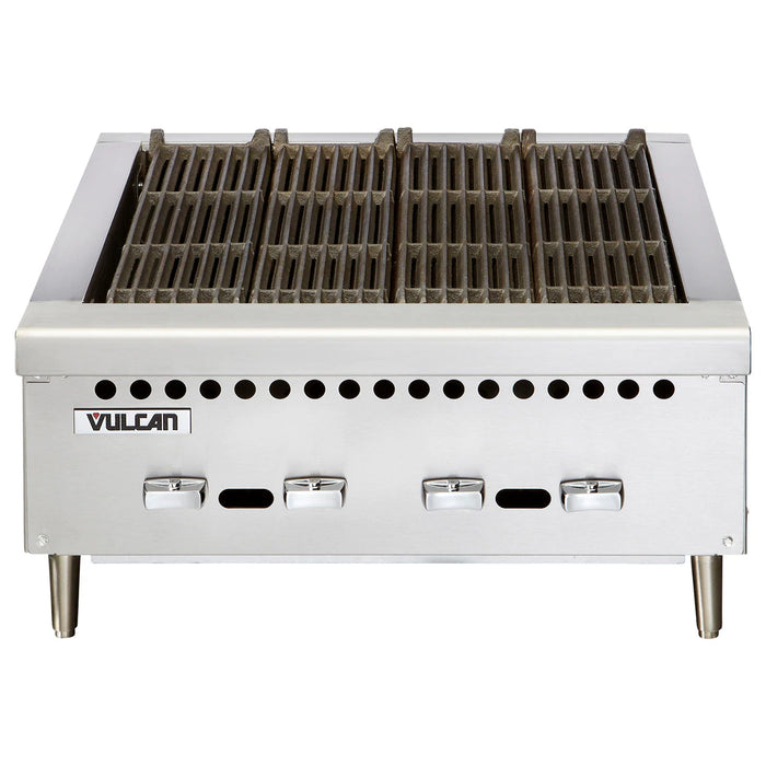 Vulcan VCRB25 Restaurant Series Countertop 25” Gas Charbroiler - 58,000 BTU/hr
