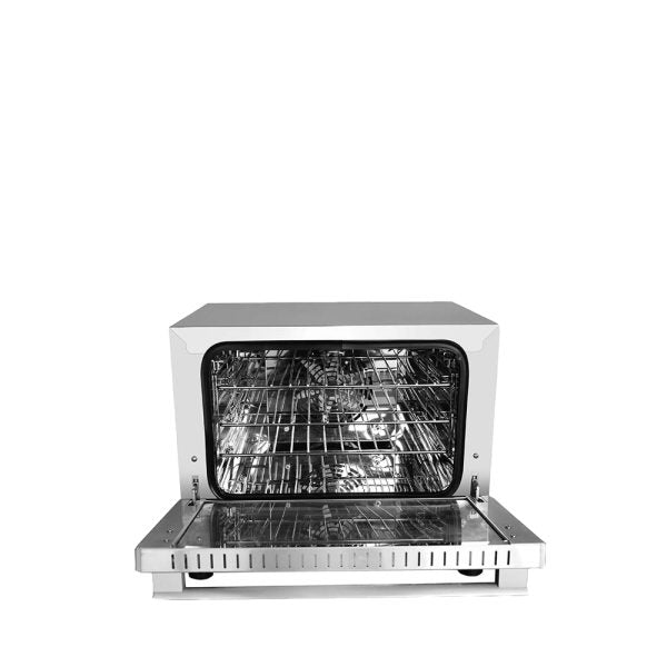 CookRite CTCO-50, 1.55 kW Electric Countertop Half Size Convection Oven, Single Deck, Manual Controls