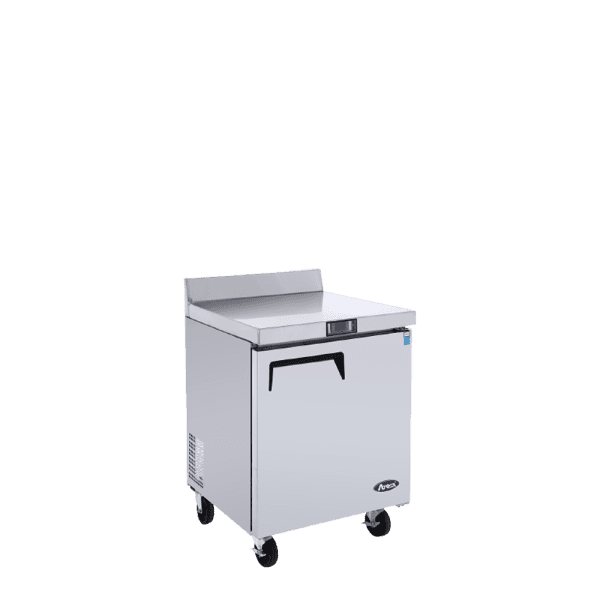 Atosa MGF8412GR 27" Freezer Counter/Work Top With Backsplash