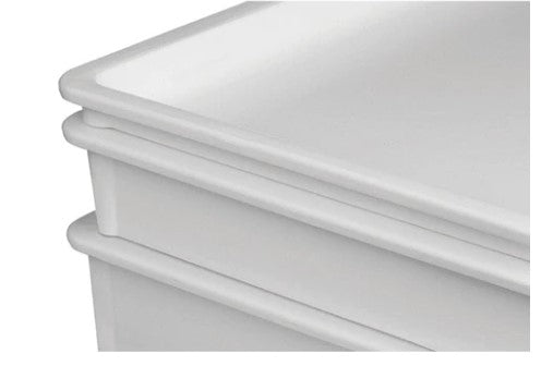 Winco White Polypropylene Dough Box - Various Sizes