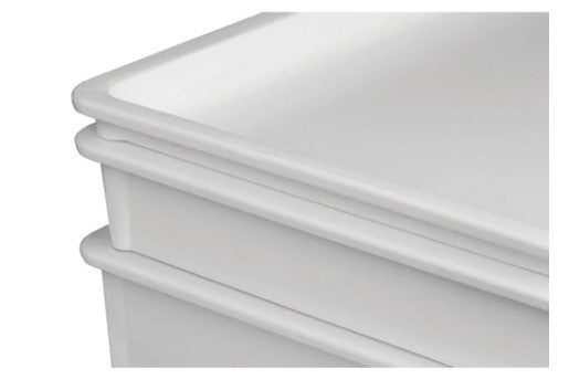 Winco White Polypropylene Dough Box Cover