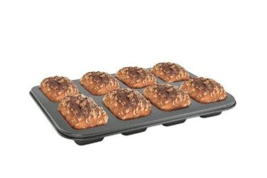 Winco 8-Cup Non-Stick Carbon Steel Mini Loaf Pan