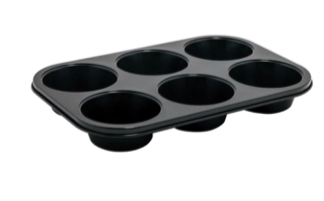 Winco Non-Stick Carbon Steel 6 Jumbo Cup Muffin Pan