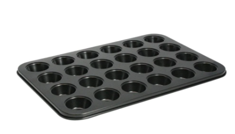 Winco Non-Stick Carbon Steel 24 Mini Cup Muffin Pan