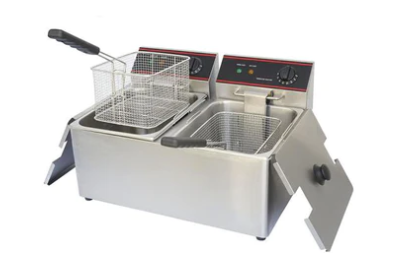 Omega Electric Counter Top Double Well Deep Fryer - 220V - TT-WE263C (2 x 8 L)