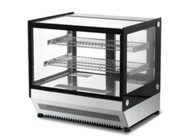 Suttonaire WTF120L Counter Top 28" Square Glass Refrigerated Pastry Display Case