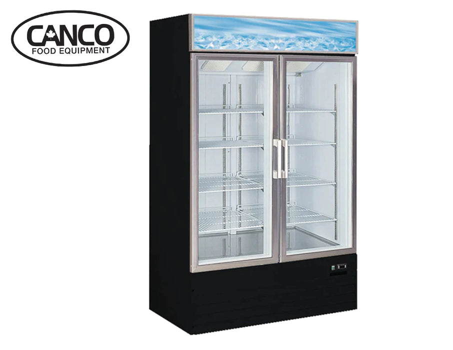 Canco MR-1270 Double Swing Door 53" Wide Display Refrigerator