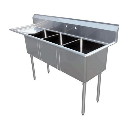 Omega Stainless Steel Sinks with Drainboard