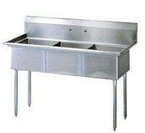 Omega Stainless Steel Single, Double and Triple Compartment Sinks