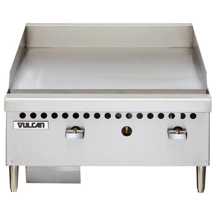 Vulcan VCRG24-M Countertop 24” Natural Gas Griddle - 50,000 BTU/hr