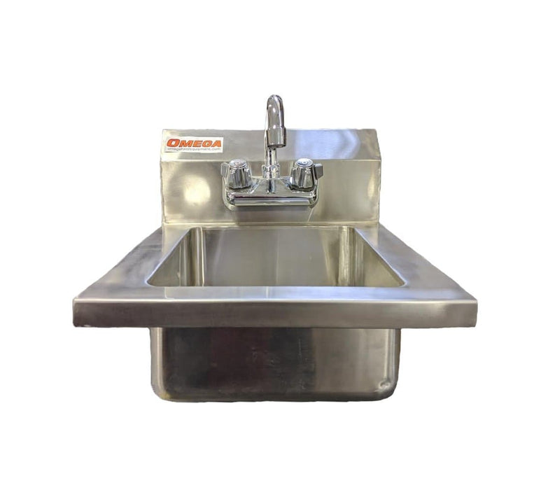 Omega SSHS14 Small Wall Mounted Hand Sink (Faucet Included)