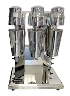 Omega Three Cup Stainless Steel Triple-Spindle Drink Mixer TT-MK6A (3 x 800ML)