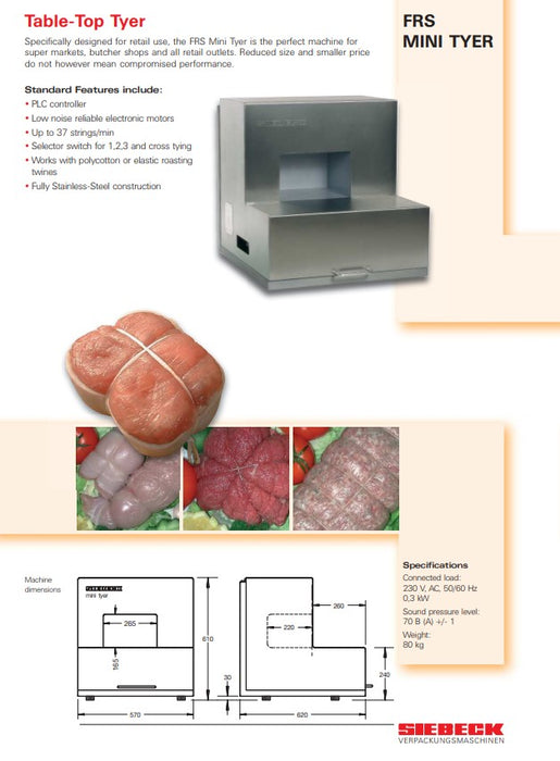SIEBECK FRS MINI TABLE TOP TYER
