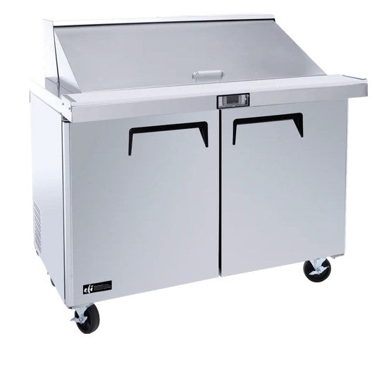 EFI CMDR2-48VC - 48.2" Mega Top Refrigerated Prep Table with Two Doors