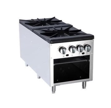 Omega ATSP-18-2 Natural Gas/Propane Double Burner Stock Pot Range